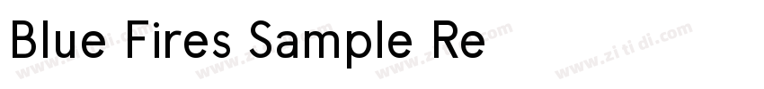 Blue Fires Sample Re字体转换